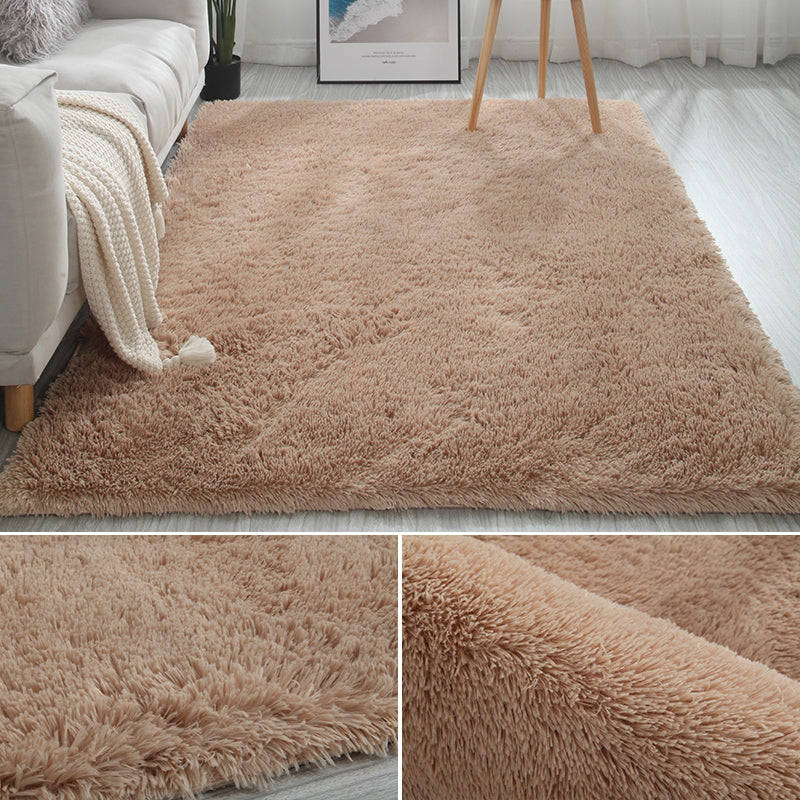 Meerkleurig decoratietapijt Scandinavisch effen binnentapijt Namaakbont Antislip achterkant Wasbaar tapijt