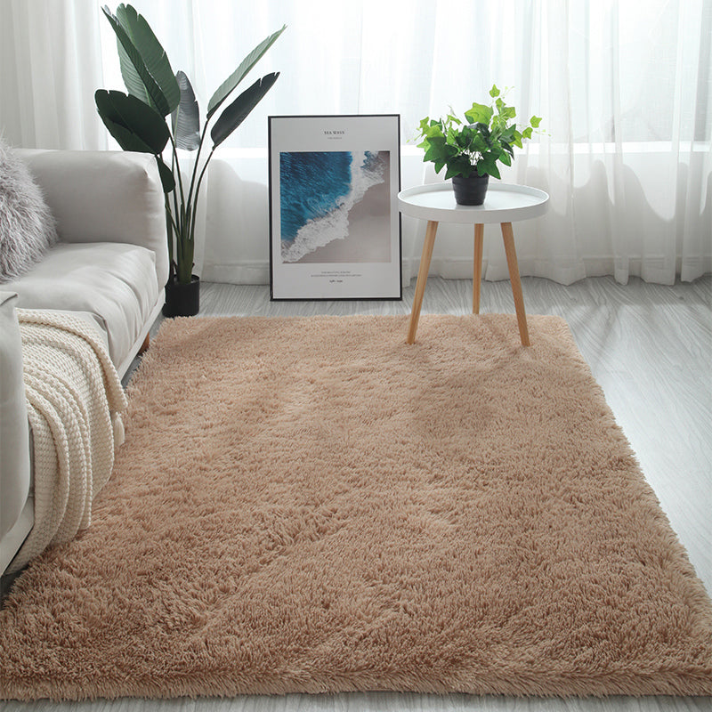 Meerkleurig decoratietapijt Scandinavisch effen binnentapijt Namaakbont Antislip achterkant Wasbaar tapijt