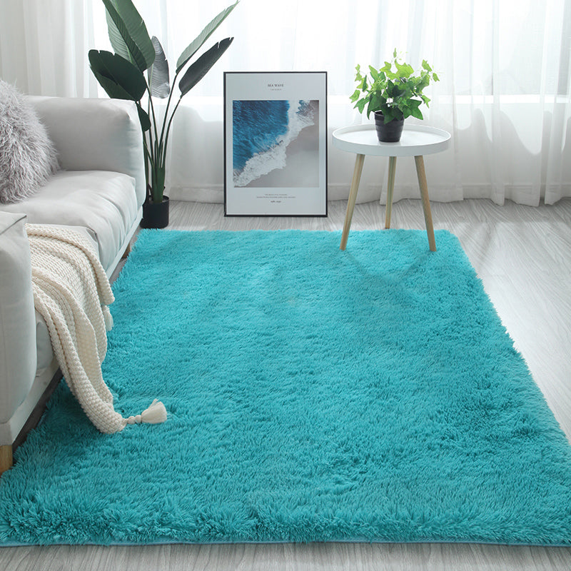 Meerkleurig decoratietapijt Scandinavisch effen binnentapijt Namaakbont Antislip achterkant Wasbaar tapijt