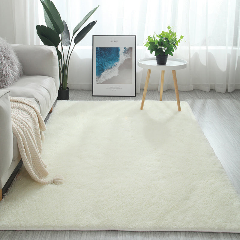 Meerkleurig decoratietapijt Scandinavisch effen binnentapijt Namaakbont Antislip achterkant Wasbaar tapijt