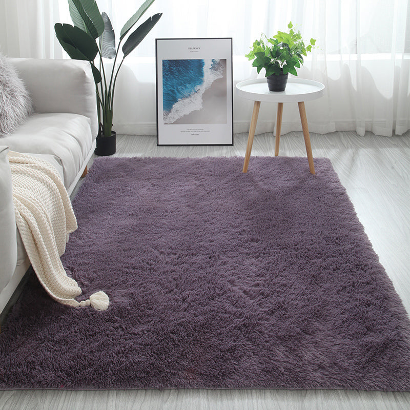 Meerkleurig decoratietapijt Scandinavisch effen binnentapijt Namaakbont Antislip achterkant Wasbaar tapijt