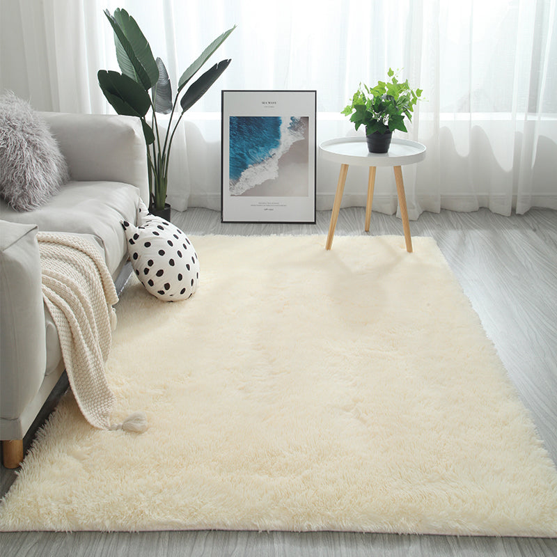 Meerkleurig decoratietapijt Scandinavisch effen binnentapijt Namaakbont Antislip achterkant Wasbaar tapijt