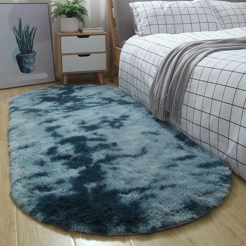 Multi-Color Tie Dye Rug Shag Western Area Rug Pet Friendly Anti-Slip Carpet for Bedroom