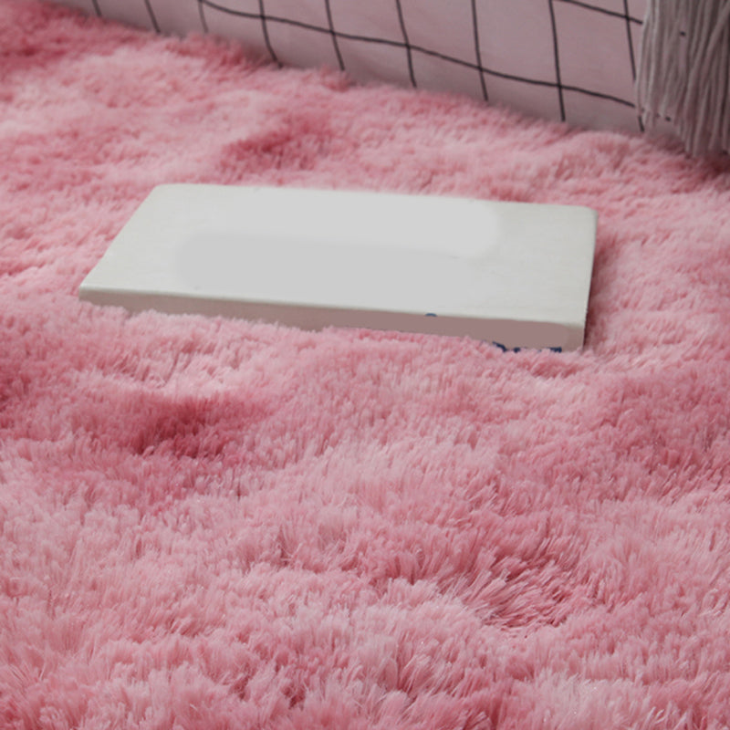 Multi-Color Tie Dye Rug Shag Western Area Rug Pet Friendly Anti-Slip Carpet for Bedroom