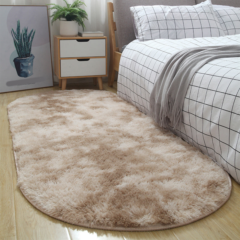 Multi-Color Tie Dye Rug Shag Western Area Rug Pet Friendly Anti-Slip Carpet for Bedroom