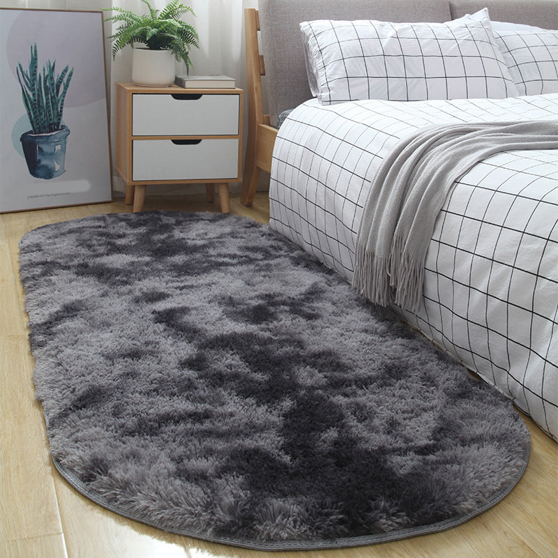 Multi-Color Tie Dye Rug Shag Western Area Rug Pet Friendly Anti-Slip Carpet for Bedroom