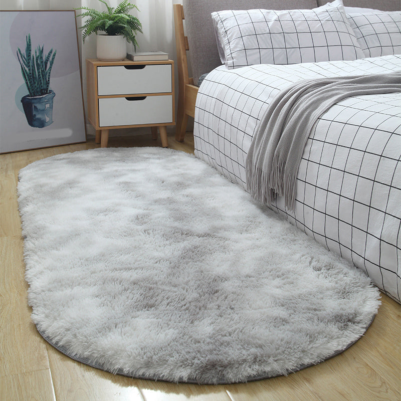 Multi-Color Tie Dye Rug Shag Western Area Rug Pet Friendly Anti-Slip Carpet for Bedroom