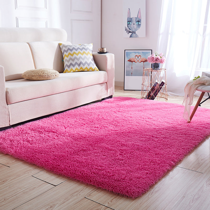 Tapijt met veelkleurige strepenprint, kunstwol, relaxruimtetapijt, antislip, diervriendelijk tapijt voor decoratie
