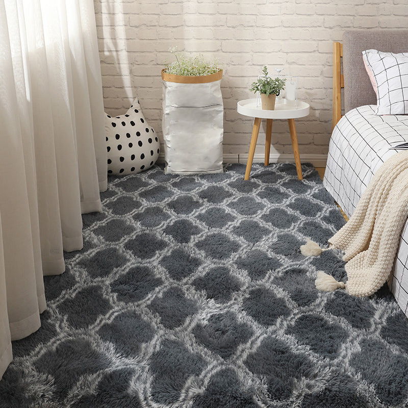 Tapijt met veelkleurige strepenprint, kunstwol, relaxruimtetapijt, antislip, diervriendelijk tapijt voor decoratie