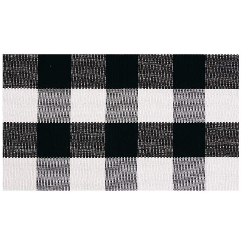 Tapis classique multi-couleurs Multi couleur Cotton Mélange à plaid Plaid Machine de tapis Washable Tapis intérieur Easy Care Fasing For Decoration