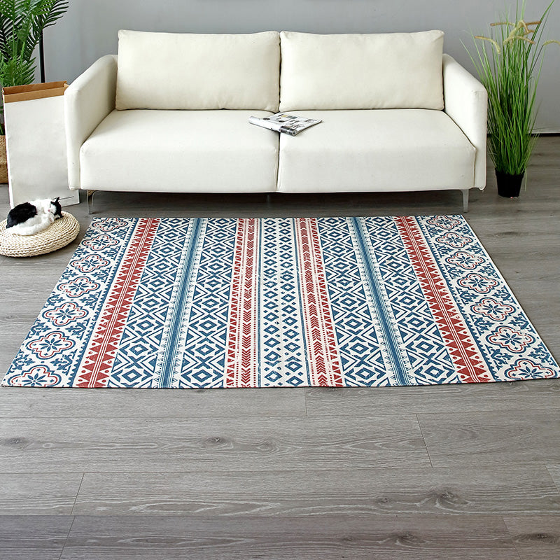 Vintage tribale patronen Trug Multi-kleuren katoenen blend tapijtmachine Wasbaar omgevingsgebied Rug met kwastje