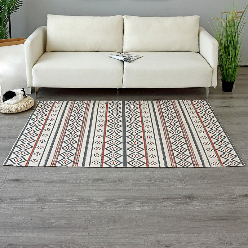 Vintage tribale patronen Trug Multi-kleuren katoenen blend tapijtmachine Wasbaar omgevingsgebied Rug met kwastje