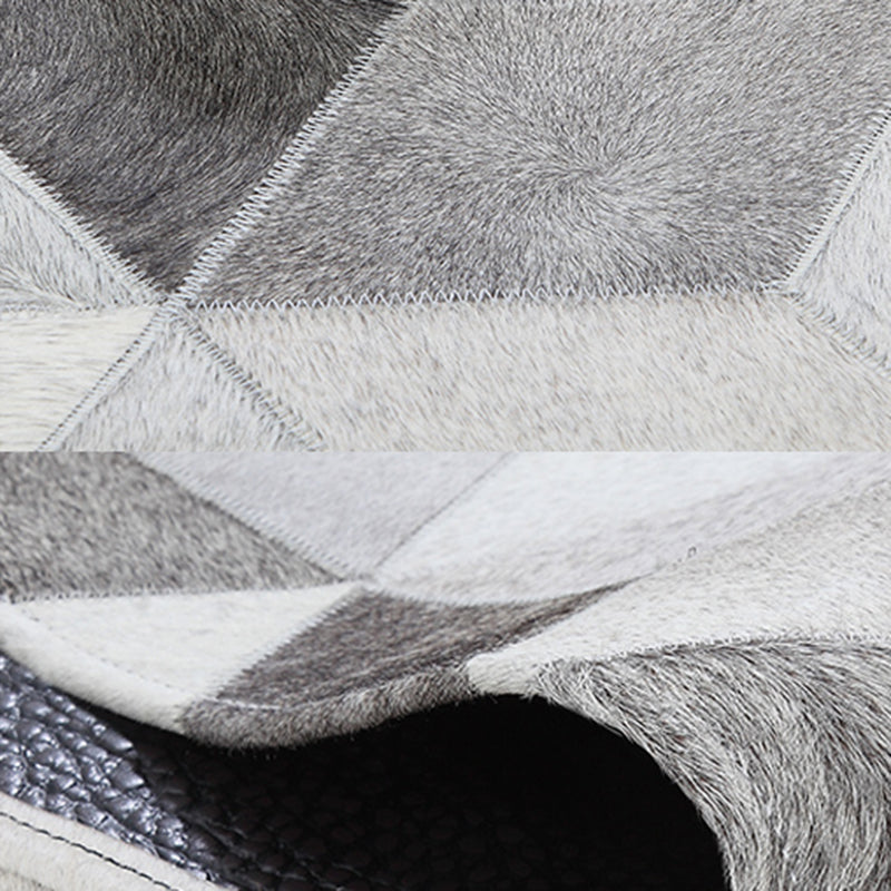 Glam Home Decoration Rug Multi Color Geo Patterned Area Carpet Cowhide Pet Friendly Stain-Resistant Rug
