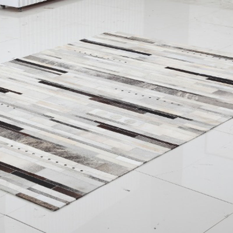 Glam Home Decoration Rug Multi Color Geo Patterned Area Carpet Cowhide Pet Friendly Stain-Resistant Rug