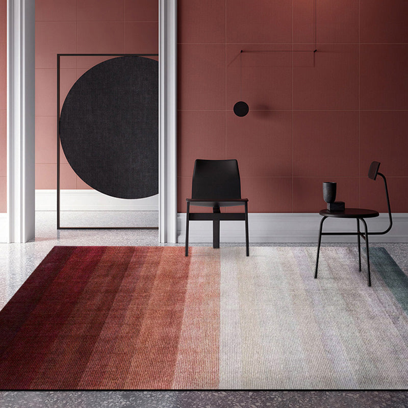Tappeto con stampa geografica semplice, area funky multicolore, tappeto lavabile, resistente alle macchie, misto creativo, facile da pulire, per l'arredamento