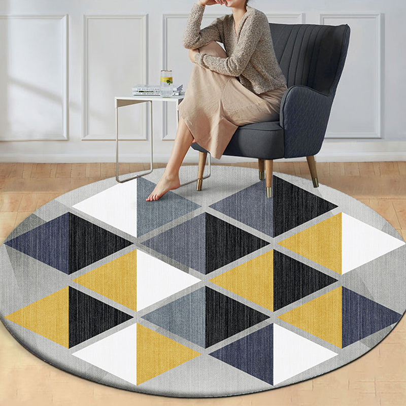 Tapis à motifs géo à la mode