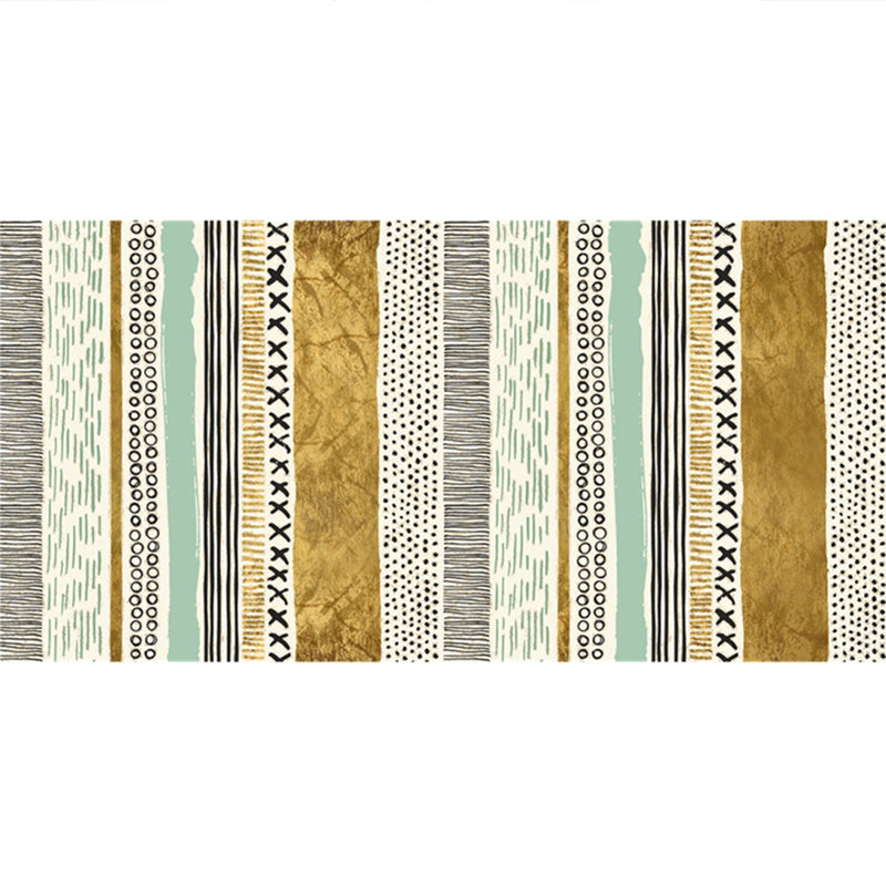 Relaxing Abstract Pattern Rug Multicolor Blended Indoor Rug Machine Washable Stain-Resistant Area Carpet for Bedroom