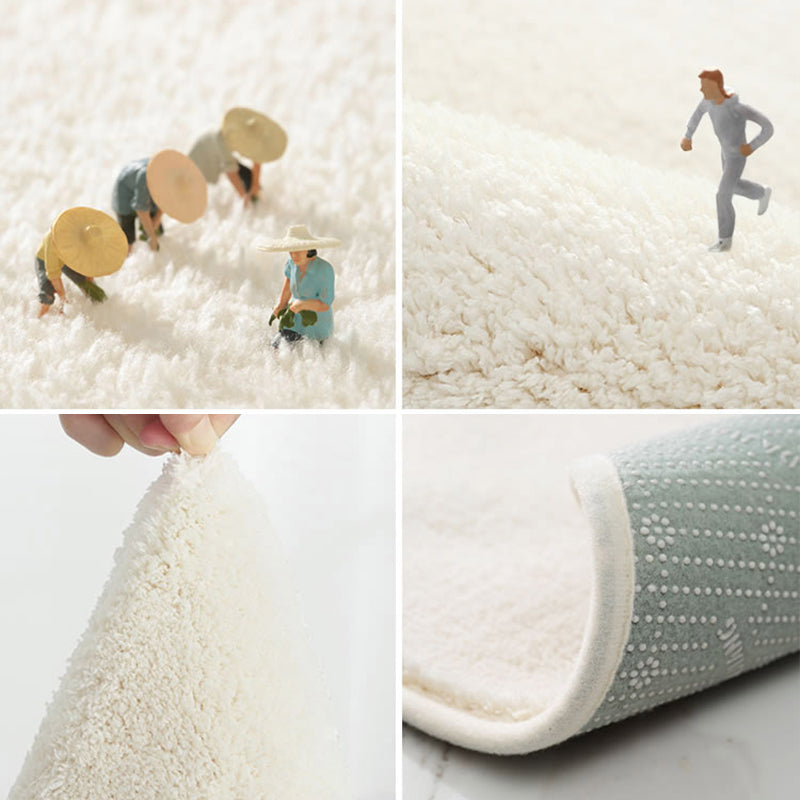 Trendy Plant Pattern Rug Multi-Color Lamb Wool Indoor Rug Anti-Slip Backing Easy Care Carpet for Decoration