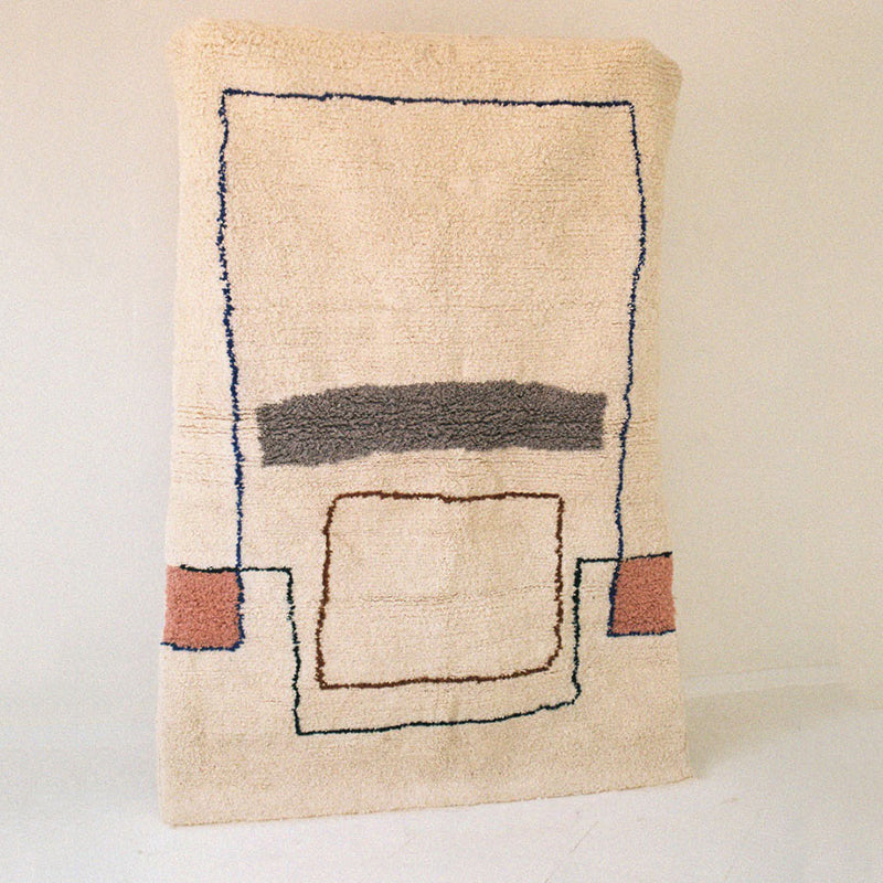 Tapis ethnique occasionnel du tapis à motifs tribaux multicolores tapis de tapis antidérapant