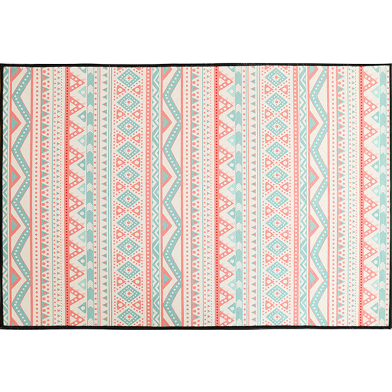 Alfombra geométrica impresa geométrica Polyster alfombra de alfombra múltiple anti-slip alfombra lavable para decoración del hogar