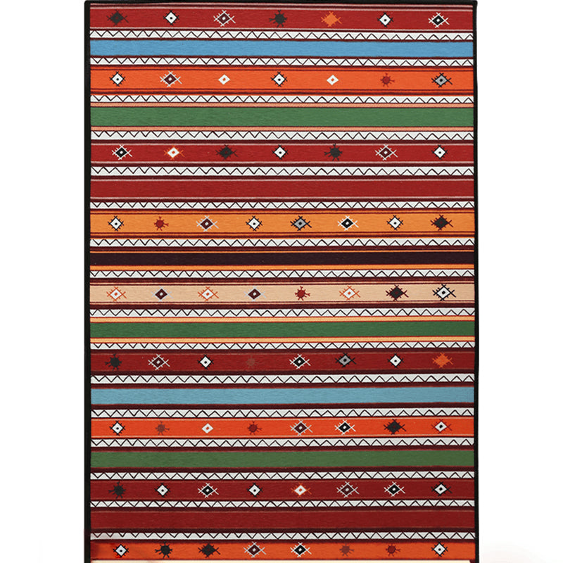 Alfombra geométrica impresa geométrica Polyster alfombra de alfombra múltiple anti-slip alfombra lavable para decoración del hogar