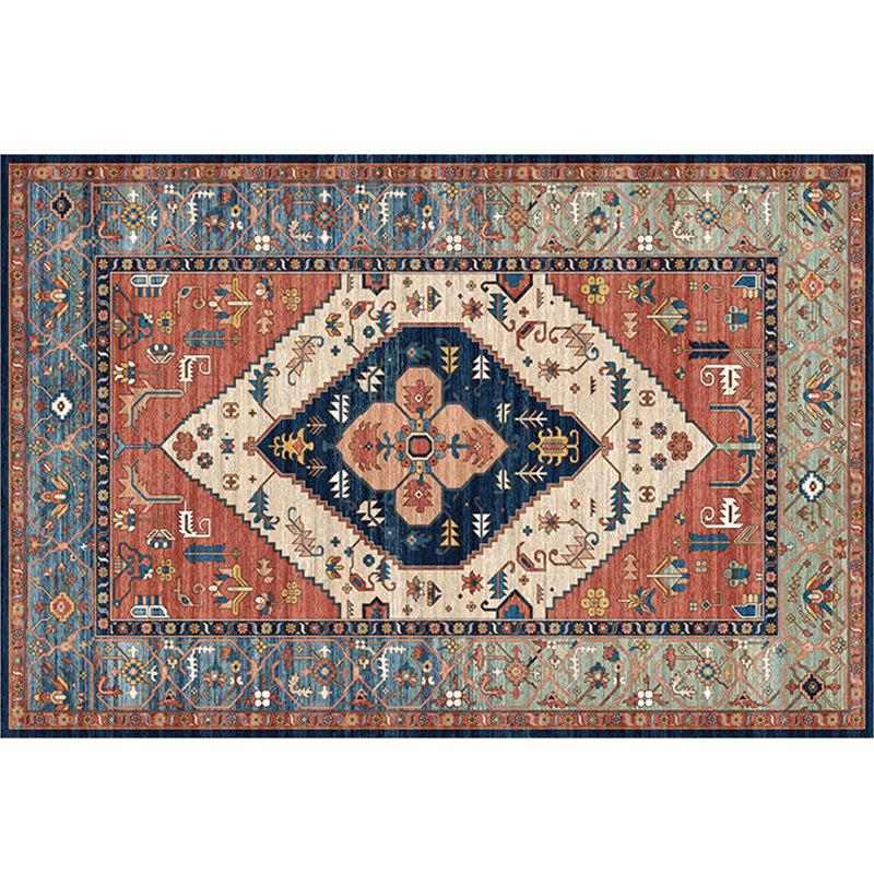 Tapis de synthèse multicolore de tapis de synthétique multicolore géo de géo.