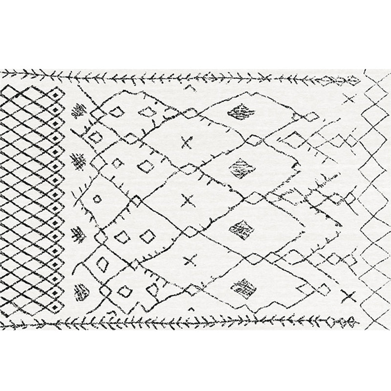 Tapis de synthèse multicolore de tapis de synthétique multicolore géo de géo.