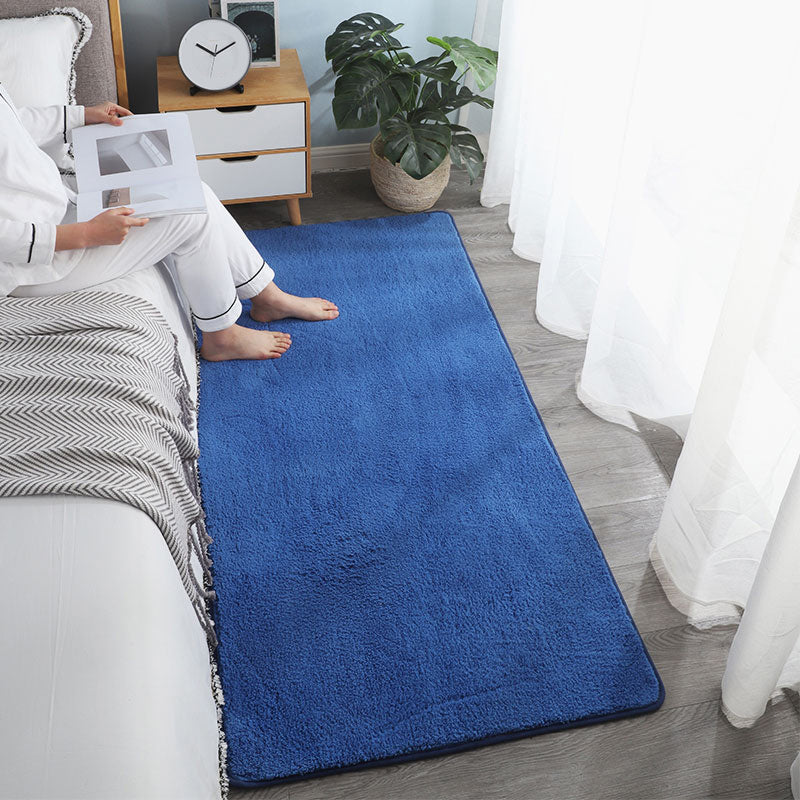 Zuidwestelijke vaste kleur vloerkleed veelkleurig lamsvlees gebied Rug niet-slip rug machine wasbaar tapijt voor slaapkamer