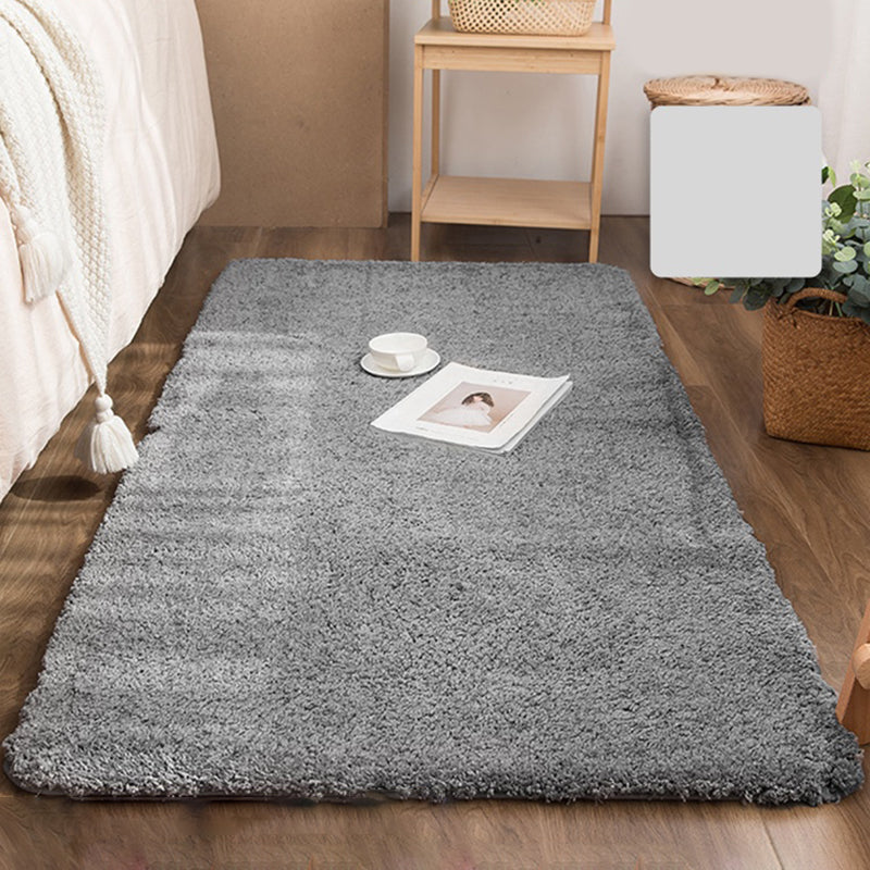 Tappeto per camera da letto multicolore Classic Area Solid Polyster Polyster Resistente a base di macchie