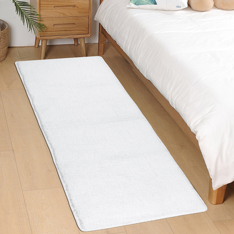 Tappeto per camera da letto multicolore Classic Area Solid Polyster Polyster Resistente a base di macchie