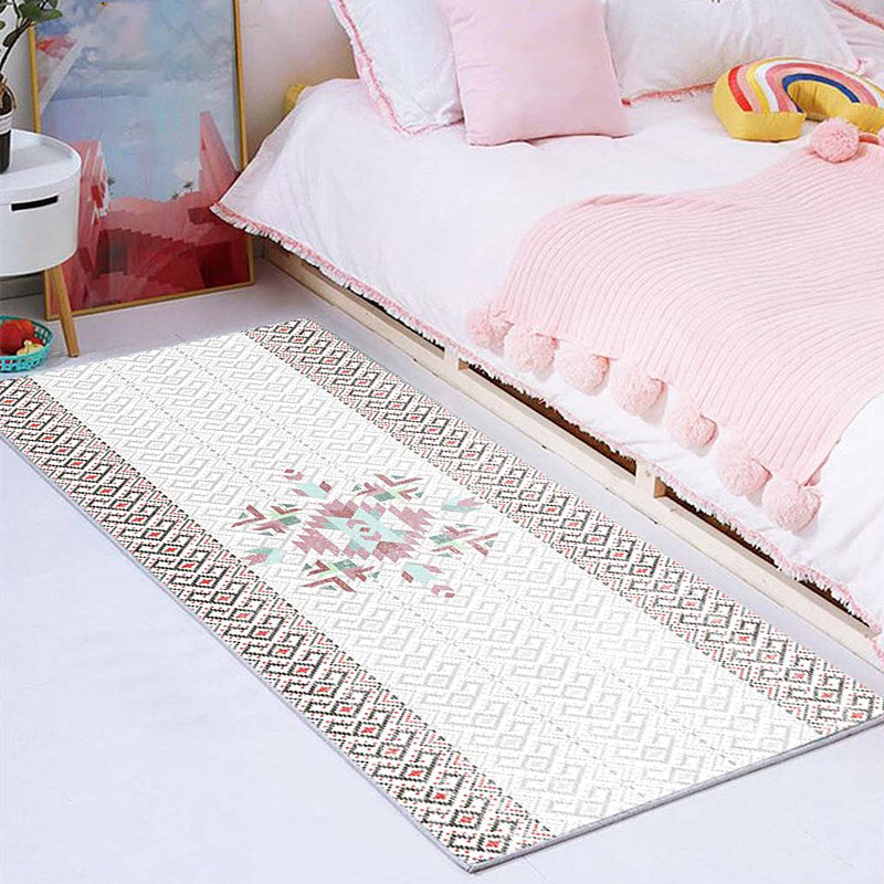 Tapis marocain multican Polyster Tapis à imprimé géométrique Machine de soins Easy Care Machine Wasable Rapis pour décoration pour décor