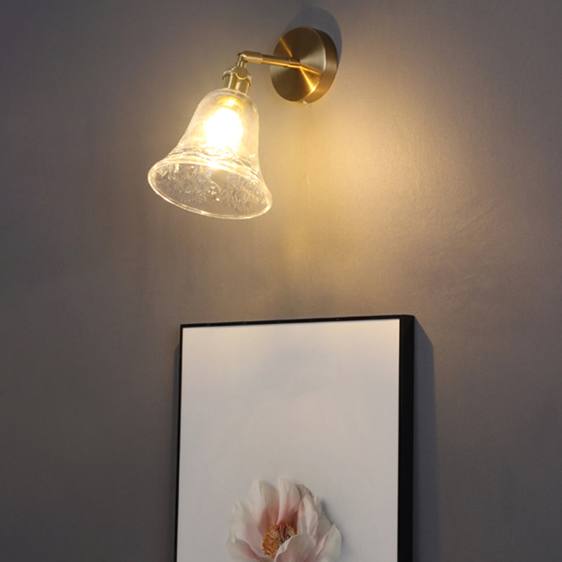 Industrielle schattierte Wandmontage Leuchte eindeutige Glaswandleuchte für Bett