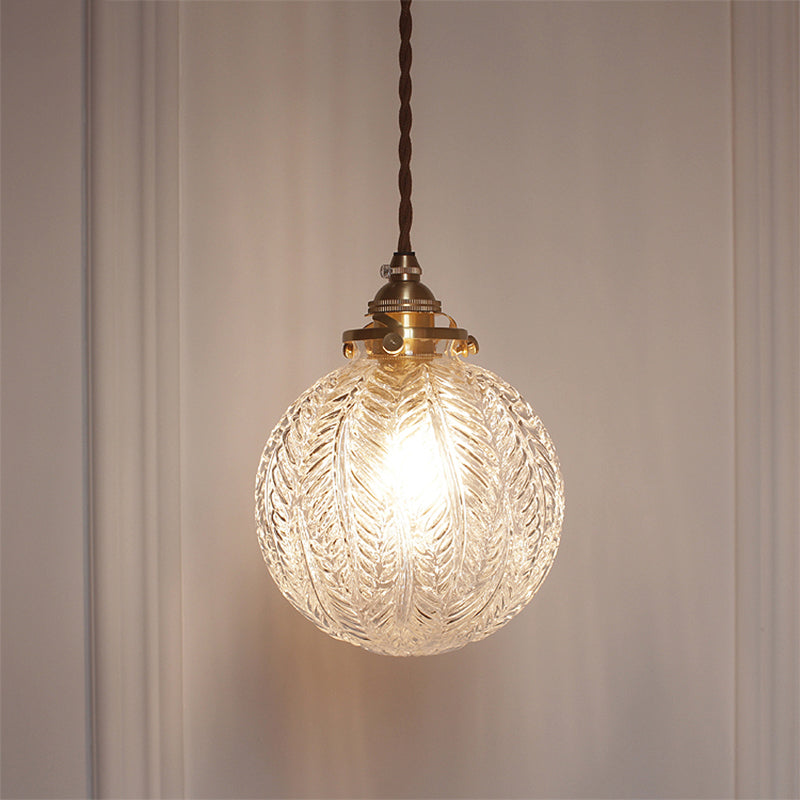 Sfera industriale Luce a soffitto Luce a sospensione a sospensione di vetro singolo per soggiorno