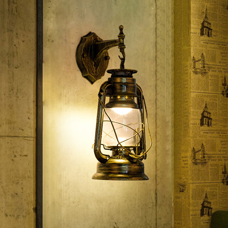 Lampada a parete a 1 luci a parete Light Vintage Lantern Ferosene Lighting for Restaurant