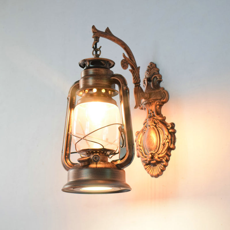 Lampada a parete a 1 luci a parete Light Vintage Lantern Ferosene Lighting for Restaurant