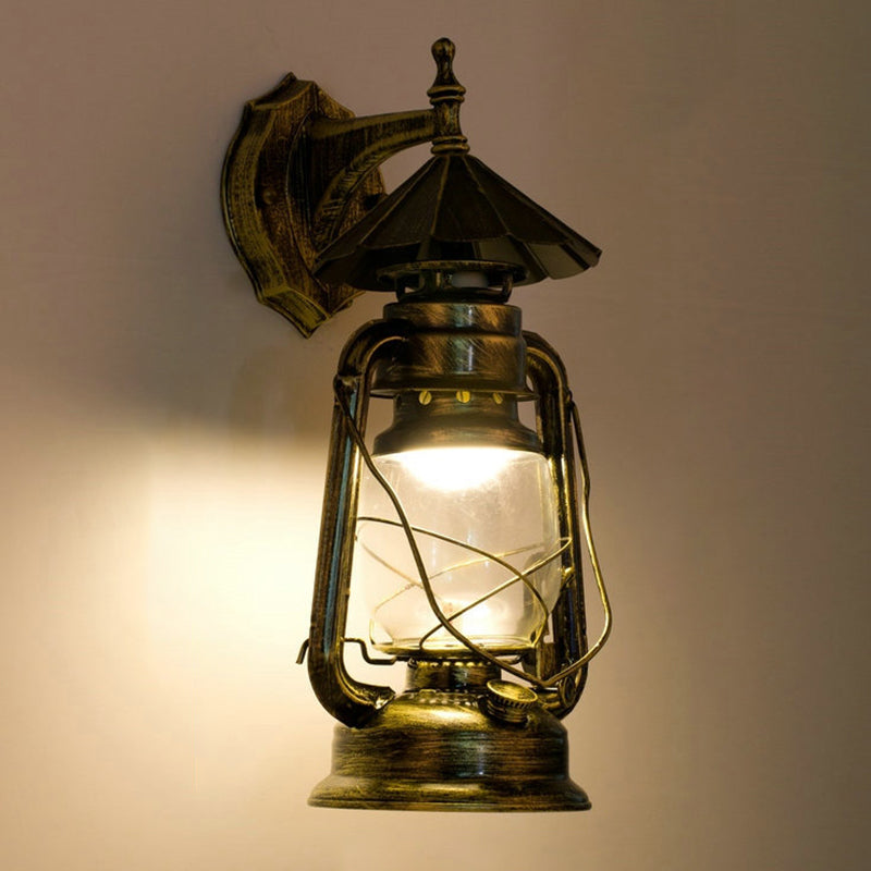 Lampada a parete a 1 luci a parete Light Vintage Lantern Ferosene Lighting for Restaurant