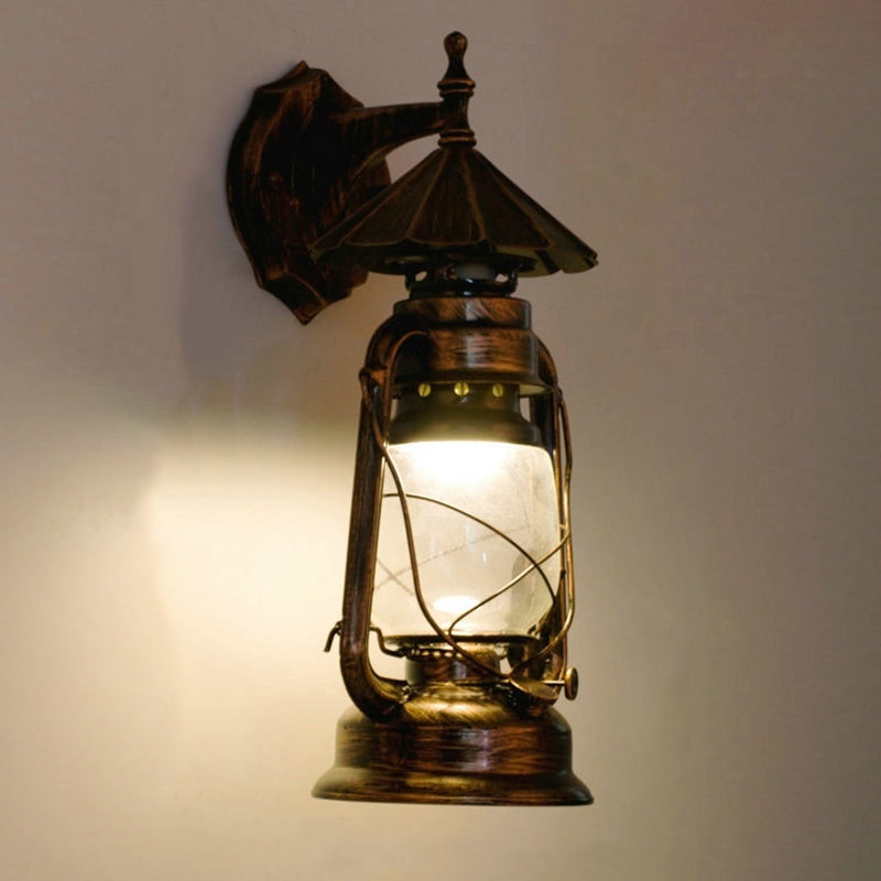 Lampada a parete a 1 luci a parete Light Vintage Lantern Ferosene Lighting for Restaurant