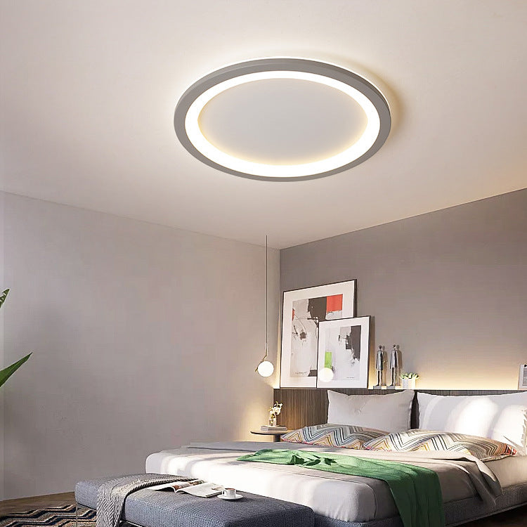 Geometrische acryl inbouwverlichting Minimalistisch grijs LED-inbouwarmatuur voor slaapkamer