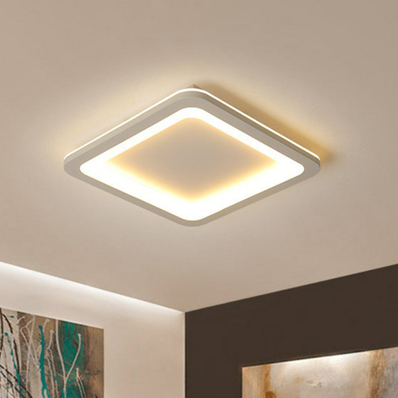 Geometrische acryl inbouwverlichting Minimalistisch grijs LED-inbouwarmatuur voor slaapkamer