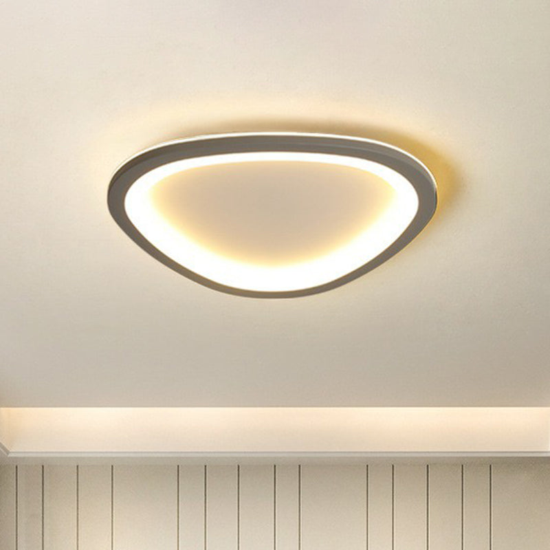 Geometrische acryl inbouwverlichting Minimalistisch grijs LED-inbouwarmatuur voor slaapkamer