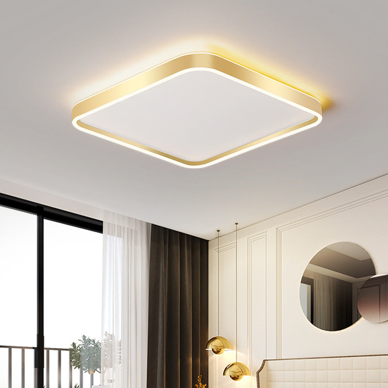 Round Shade Living Room LED Flush Mount Acrylic Modern Flushmount Ceiling Lighting