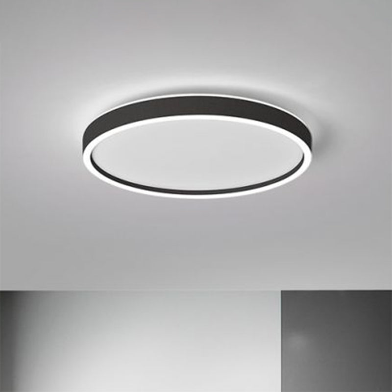 Round Shade Living Room LED Flush Mount Acrylic Modern Flushmount Ceiling Lighting