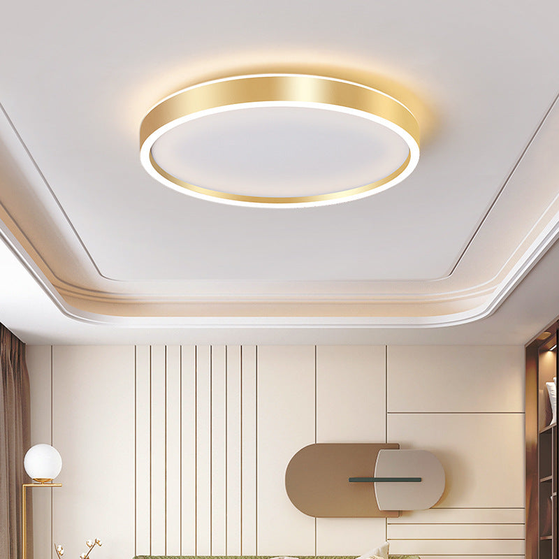 Round Shade Living Room LED Flush Mount Acrylic Modern Flushmount Ceiling Lighting