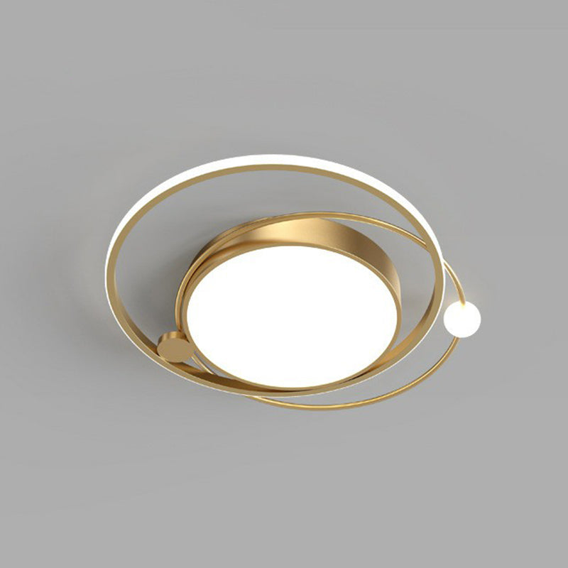 Plafonnier LED circulaire en acrylique de Style moderne, luminaire décoratif d'intérieur, idéal pour une chambre à coucher
