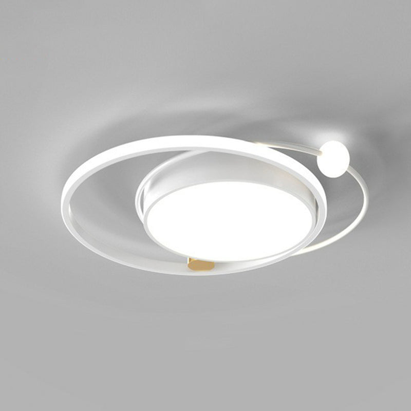 Plafonnier LED circulaire en acrylique de Style moderne, luminaire décoratif d'intérieur, idéal pour une chambre à coucher