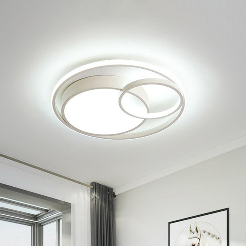 Modern Style Circle Flush Light Acrylic Study Room LED Flush Ceiling Light Fixture