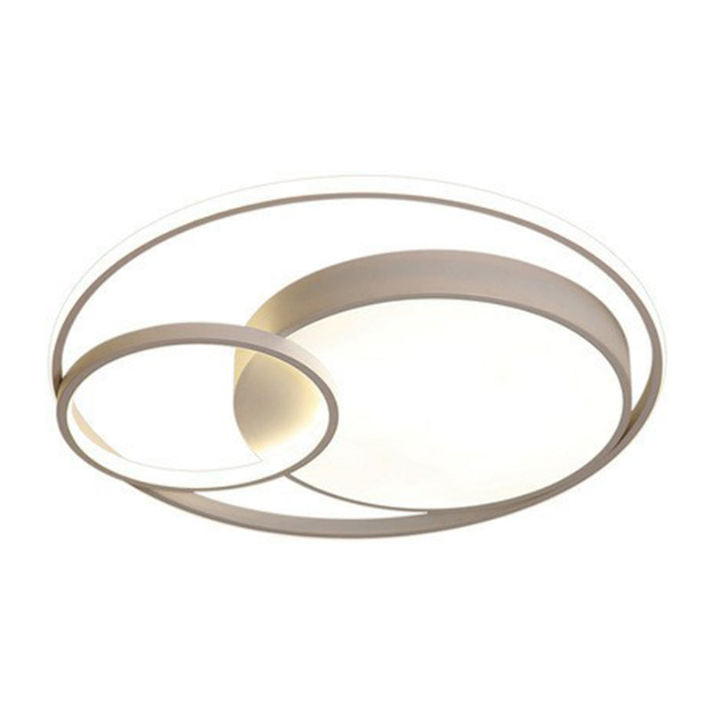 Modern Style Circle Flush Light Acrylic Study Room LED Flush Ceiling Light Fixture