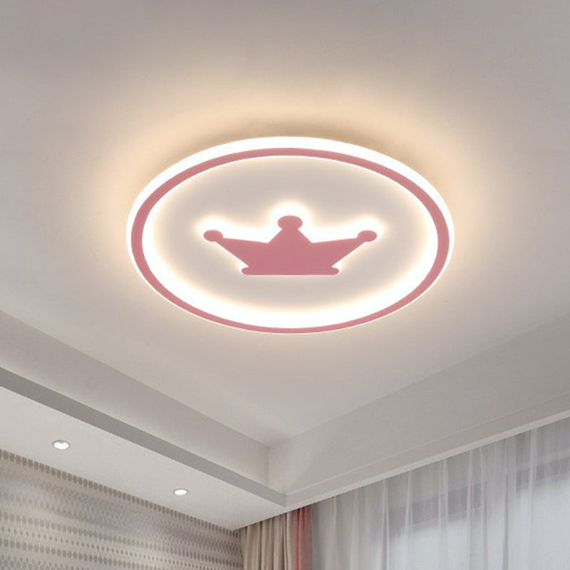 Plafoniera da incasso a soffitto per camera da letto Crown Illuminazione contemporanea a LED in acrilico con montaggio a incasso con anello Halo