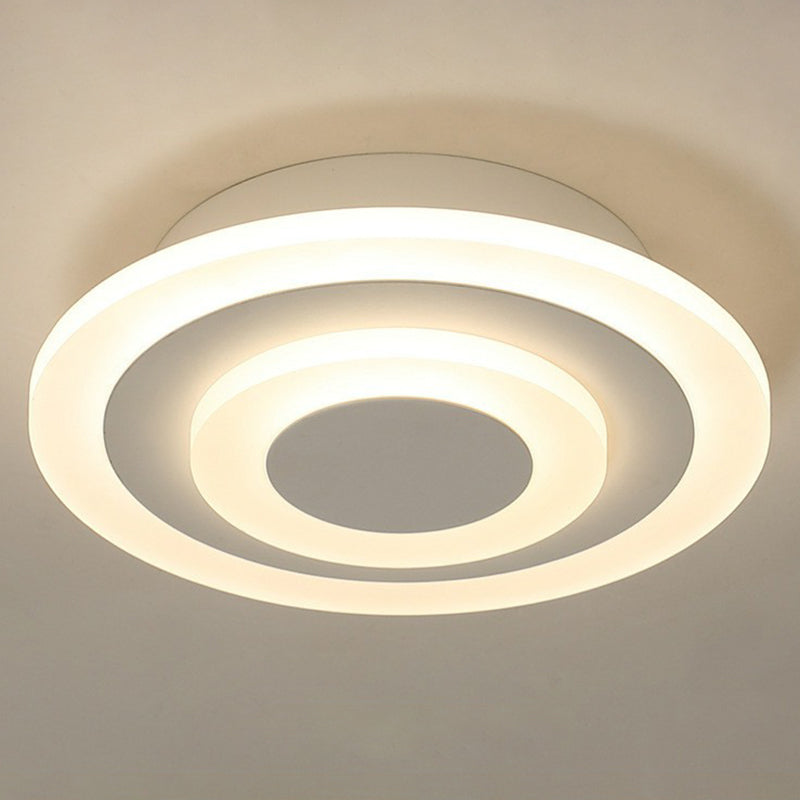 Lámpara de techo empotrada LED de estilo moderno acrílico con luz empotrada de pasillo geométrico