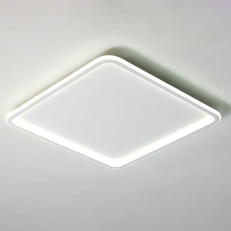 Extra dunne slaapkamer LED-inbouw aluminium moderne inbouwplafondlamp in wit